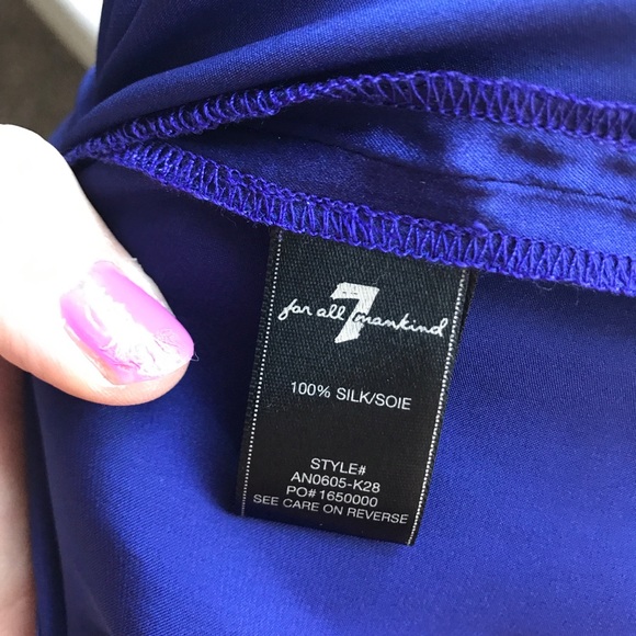 {7 For All Mankind} Silk Blouse - Picture 6 of 8